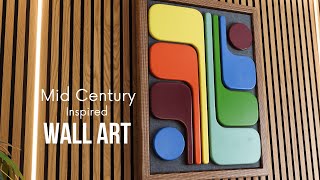 Easy DIY Mid-Century Wall Art | Transform Your Space with Retro Design
