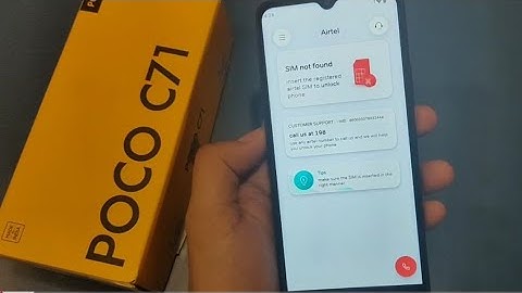 Poco C71 Locked With Airtel Prepaid | How to Fix Airtel lock Problem?