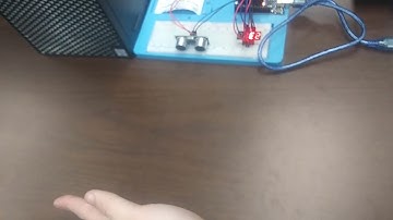 ultrasonic sensor into 4 digit 7 segment display