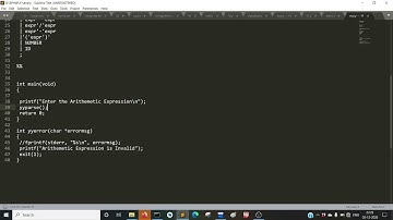 YACC to validate  an expression having identifiers starting with a letter followed by a digit