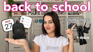 TIPS you NEED to KNOW for BACK TO SCHOOL 📓❗️| studying, outfits, backpack