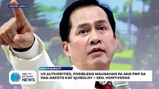 US authorities, posibleng maunahan pa ang PNP sa pag-aresto kay Quiboloy - Sen. Hontiveros