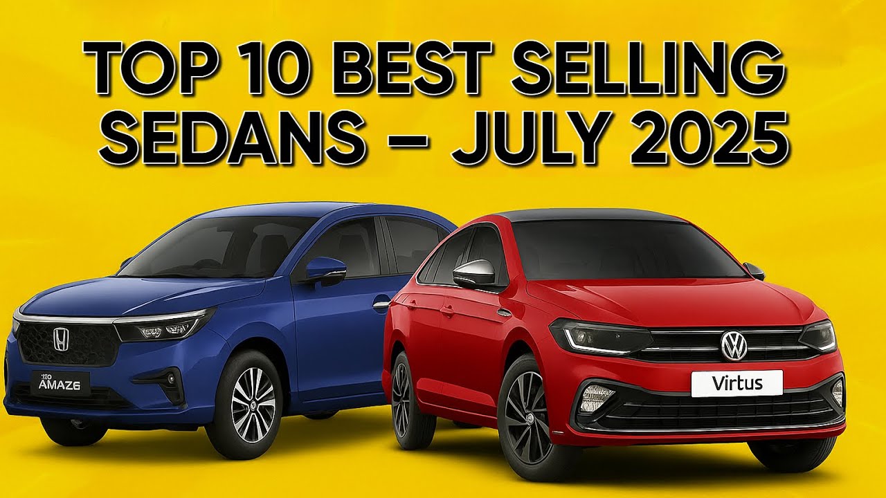 Top 10 Best Selling Sedans in India – July 2025 | Sedan Sales Report & Analysis