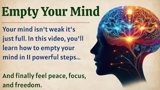 🧘 Empty Your Mind || Learn English Through Motivational Lesson 🔥 || Improve Your English Fluency ✅️