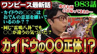 【神回】 カイドウの〇〇の正体判明で、悪魔の実まで考察できる！ 昔、おでん様と会っていた！？【 ワンピース 983話 】 ※ジャンプネタバレ注意