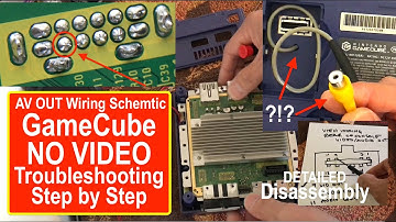 GameCube No Video Repair! GameCube AV Wiring Schematic + Comprehensive Troubleshooting + Disassembly