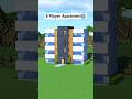 Minecraft 8 Player Apartment🏠 #minecraft