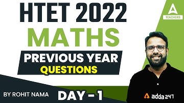 HTET 2022 | HTET PGT Maths Classes | Previous Year Questions #1 | By Rohit Nama