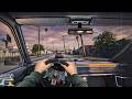 POV - Realistic Car Driving | Grand Theft Auto VI | POV Drive | Steering Wheel GamePlay