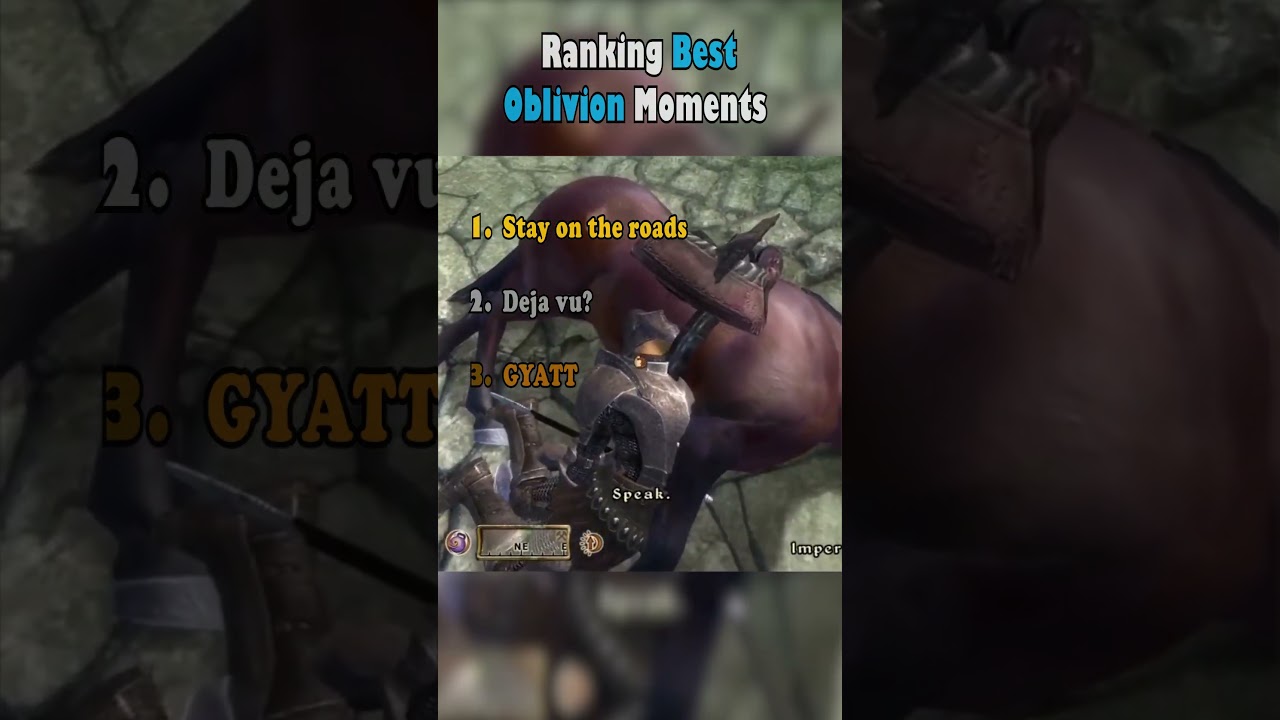 Ranking Best Oblivion Moments 🏺🐎