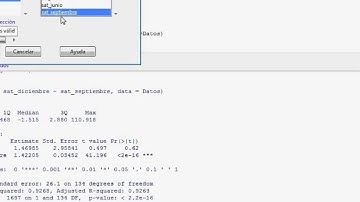 Regresión con R y R commander