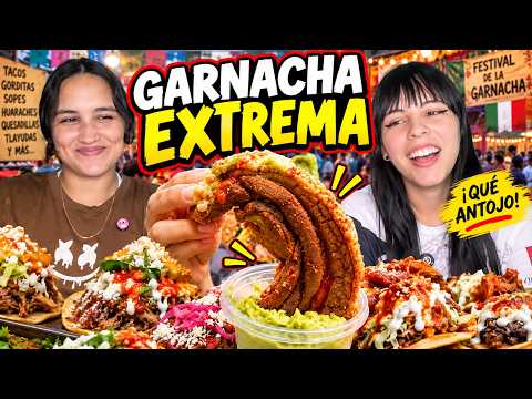 El festival de comida más grande de México nos dejó con hambre 🇲🇽🤤 Di y Rosy reaccionan #Garnacha