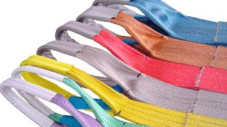 Rigging sling with colour code #slings  #Rigger #colour code