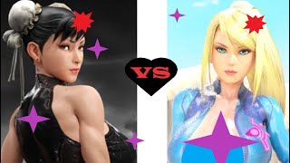 Samus Aran VS Chun li (+18) - Battle dance 💖(¬‿¬) 💖 2023