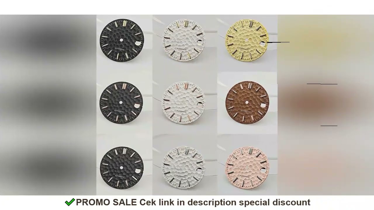 DIY Watch Face 28.5mm Green Luminous Watch Dial for NH35 NH36 Movement Watch Modified Accessories