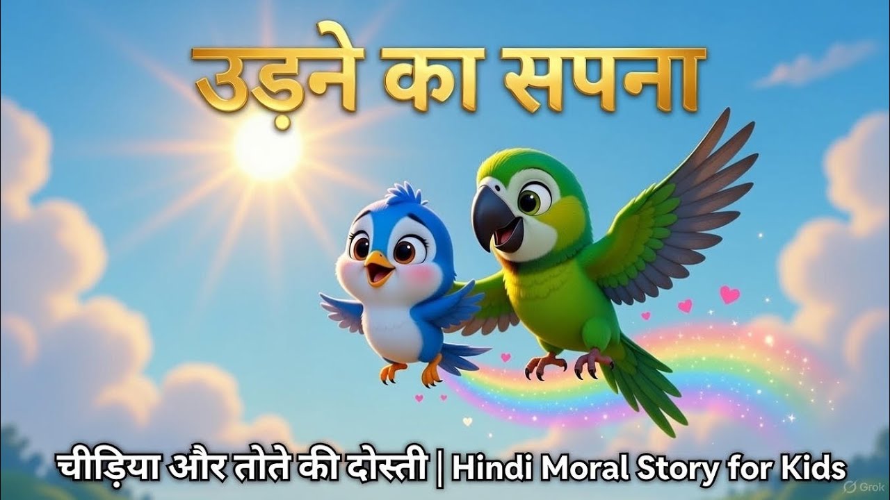 "Chidiya Ka Sapna: Moral Story for Kids | Birds Cartoon in Hindi"