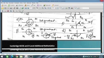 Ex 9.2, Angle in radians or degree, Additional Mathematics 4037, IGCSE and O level