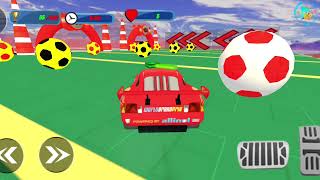 new mega ramp Lightning McQueen stunts #newcar  #androidgames v screenshot 3