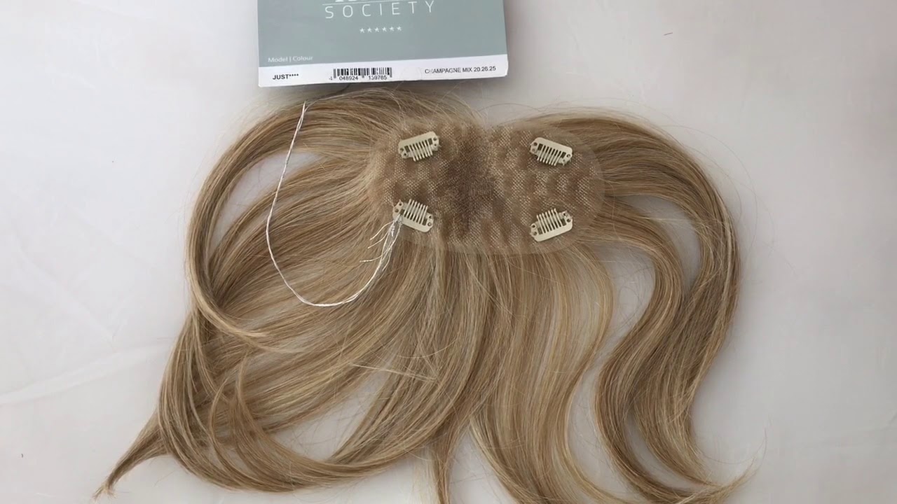 Just hair piece by Ellen Wille in champagne mix YouTube