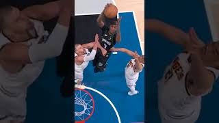 Jaden McDaniels gets up for a vicious flush &amp; Joe Ingles loves it! 🤯