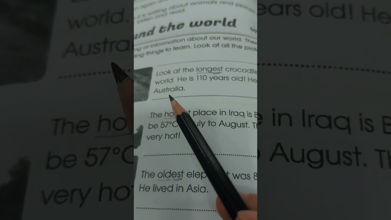 كتاب النشاط انكليزي للصف الرابع الإبتدائي/ Unit 5  Lesson 6