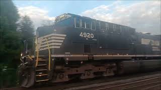 NS 4920 Leads Intermodal Stacktrain Beautiful K5LA Slowed 