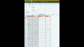 split date and time using Trunc function