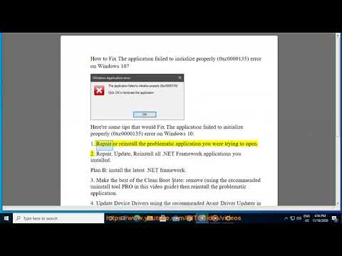 Fix The application failed to initialize properly (0xc0000135) error on Windows 10 (2020 Full Tips)