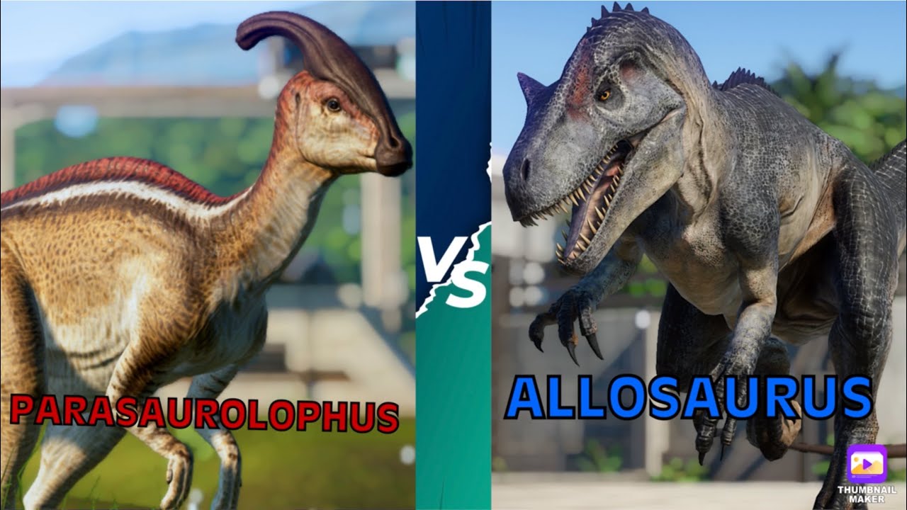Parasaurolophus vs Allosaurus | Dinosaur Tournament Remastered [S1E6 ...