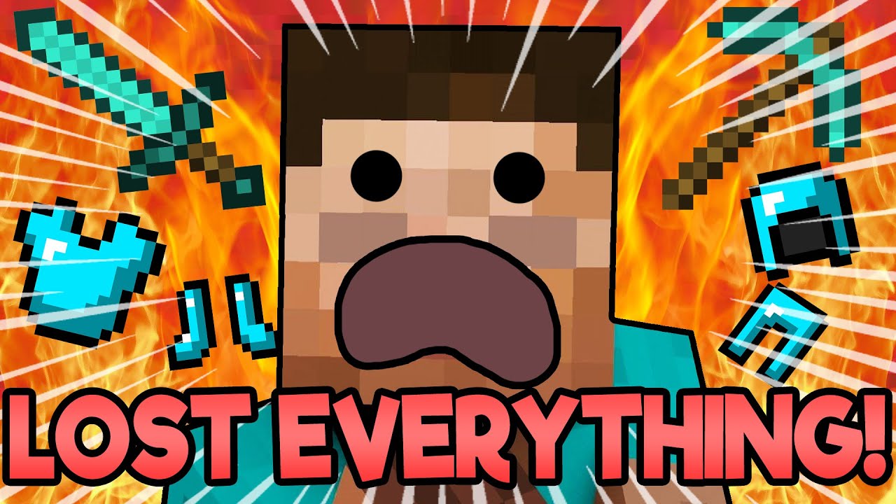I LOST EVERYTHING IN MINECRAFT! All My Diamond Gear and More GONE ...