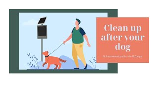 Remind Your Public Pick Up Their Rubbish With A Solar-Powered, Led Sign