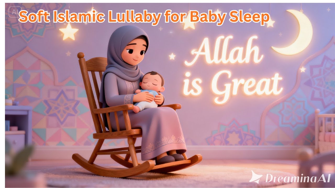 Peaceful Islamic Lullaby for Kids | Allah is Great 🌙 | Baby Sleep Nasheed