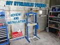 20T 2 Speed Hydraulic Press Review and Installation. Automotech garage equipment.