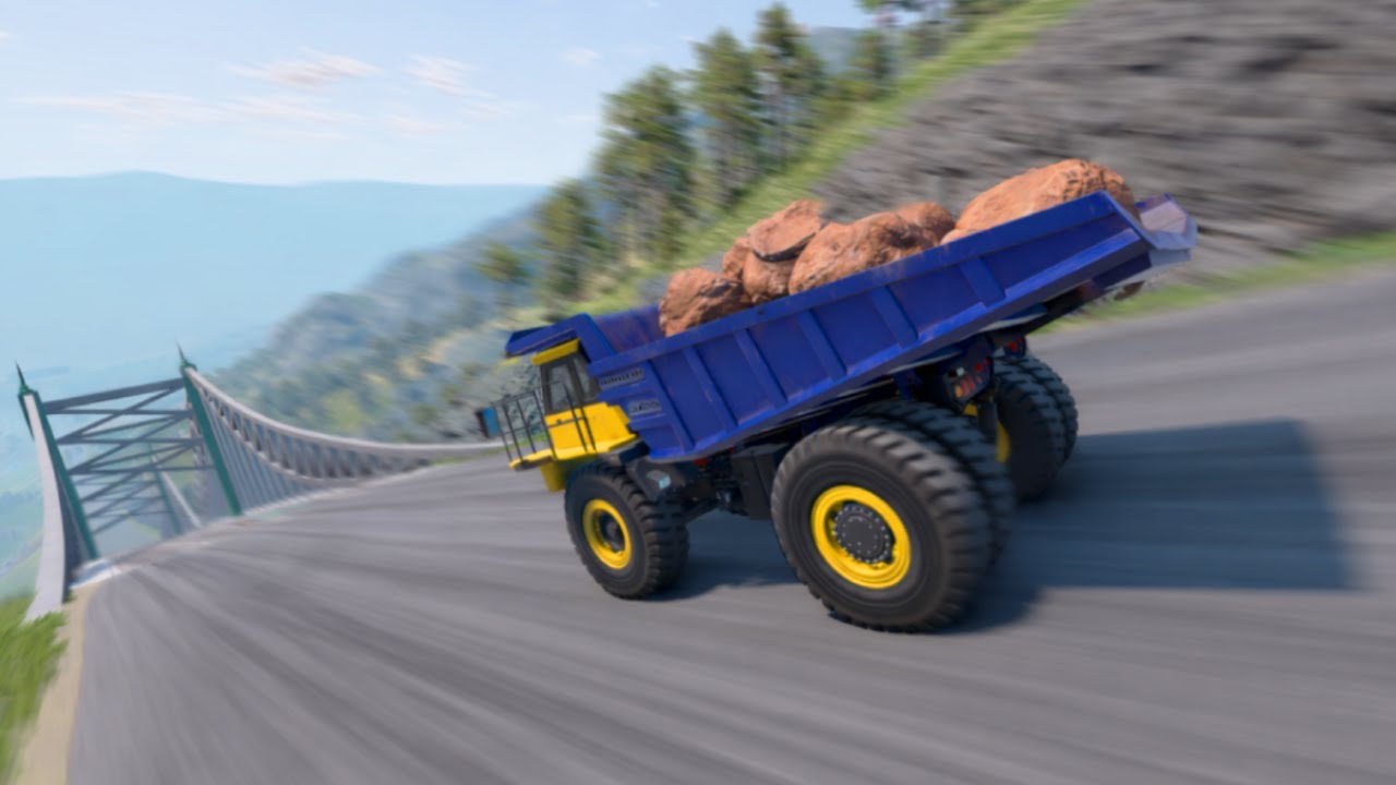 Full Throttle INSANE Long Downhill Mayhem! | BeamNG.drive Epic Crashes & Speed Test #77