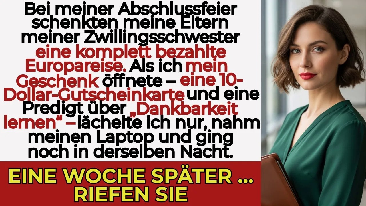 Meine Familie gab ihr 15 000 $ für Europa — und sagte „Du brauchst doch nichts Besonderes “