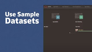 Use Sample Datasets