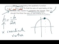 Axis of Symmetry in Quadratics