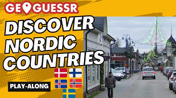 American Explores Nordic Countries Through GeoGuessr (Play-Along Game)