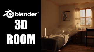 Blender 2.92 - 3D Room Modeling (TIMELAPSE)