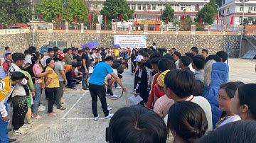 Ngày Hội Văn Hoá Dân Tộc Mông huyện Bảo Lâm, buổi chiều với nhiều màn kéo co gây cấn hấp dẫn