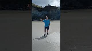 Beautiful rugged beach near Wanganui  ,New Zealand April 2026