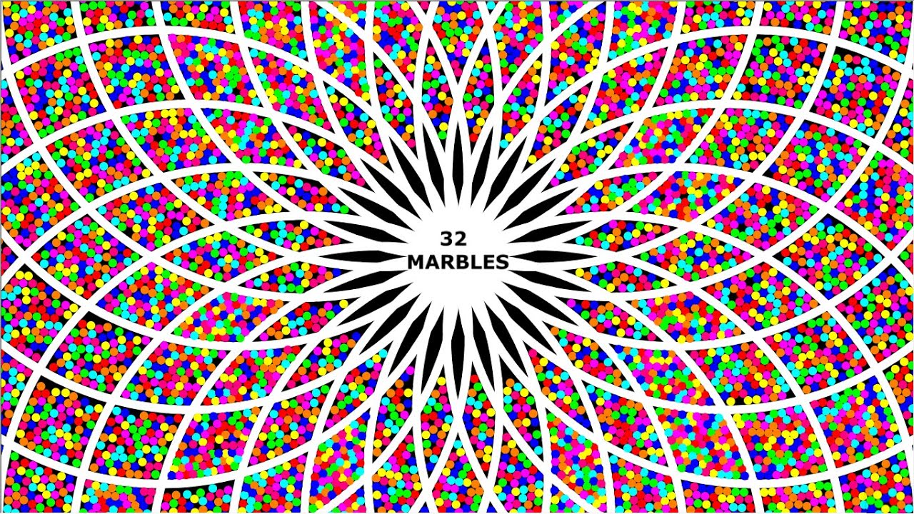 8 Times Eliminations With 32 Marbles - Elimination Marble Race in Algodoo | 63 |