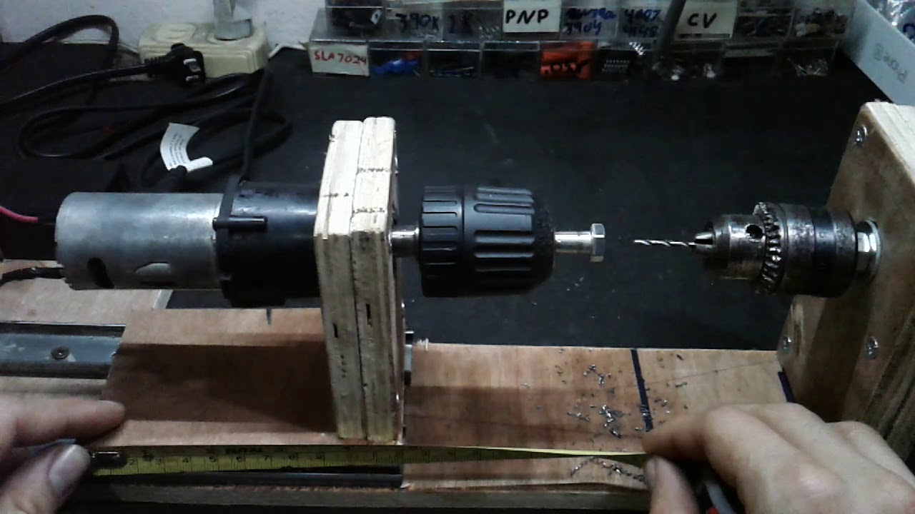 Torno para metal casero