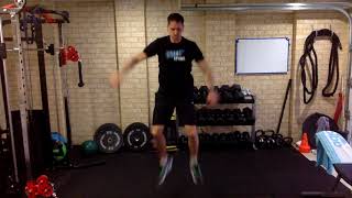 Jump Squat Step Back