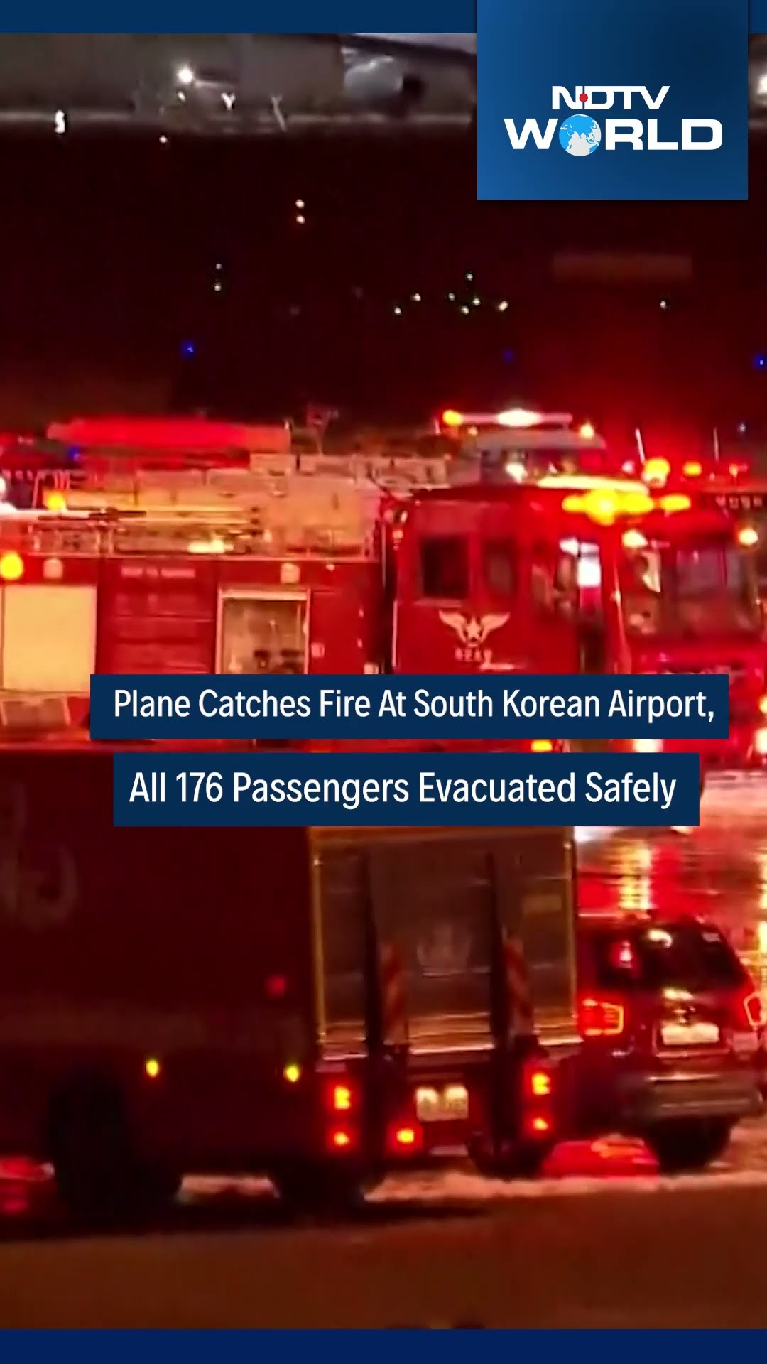 South Korea News | Plane Catches Fire At South Korean Airport, All 176 Passengers Evacuated Safely