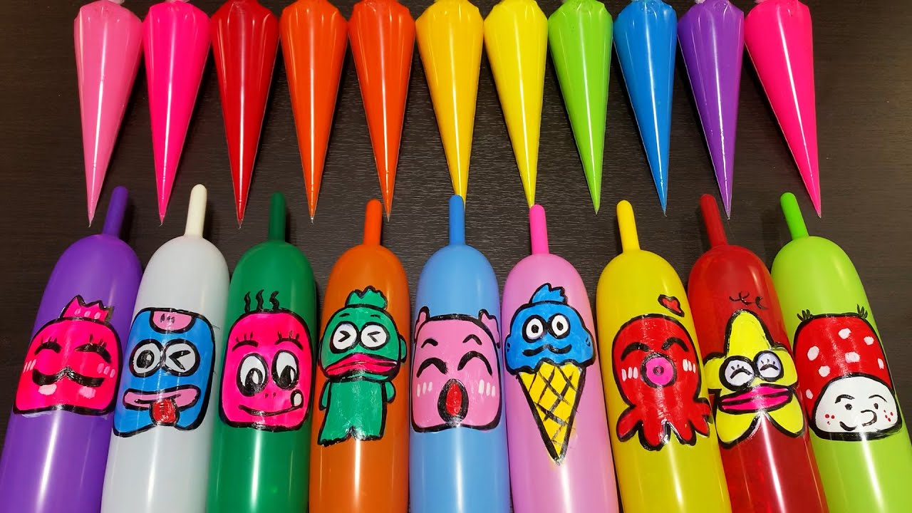 MAKING SLIME WITH PIPING BAG VS BALLOON ! SATISFYING VIDEOS #5866