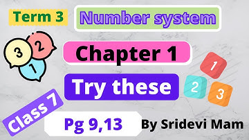 7th maths tamil Term 3 Chapter 1 number system exercise 1.2 try this pg 9,13  tn samacheer  3rd term