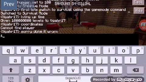 MCPE 0.12.1 COMMANDS MOD