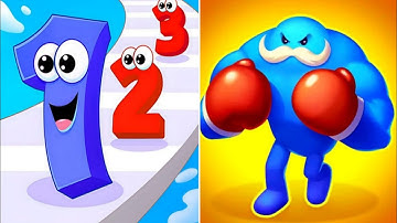 Punchy Race Vs Number Master All Levels gameplay walkthrough Android ios 