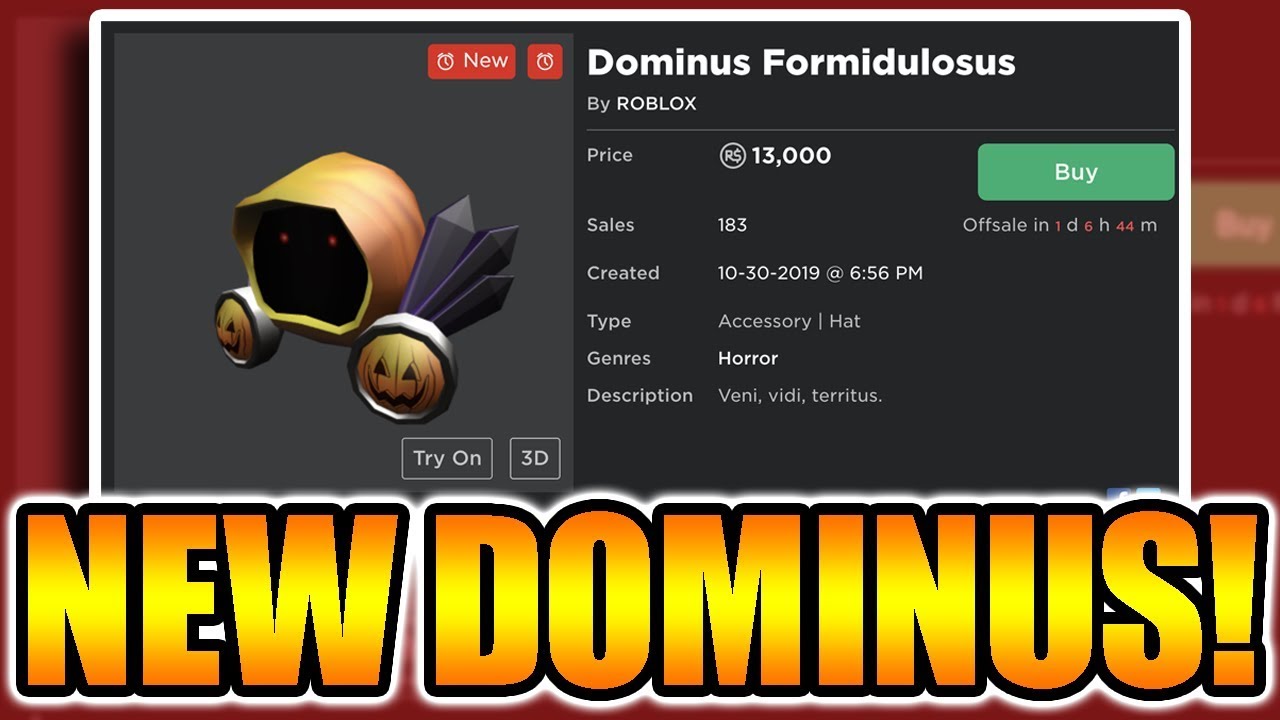 Roblox News (Parody) 🔔 on X: Roblox has just released a new dominus   / X